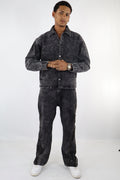 COORDINATO JEANS FLARE GLITTER