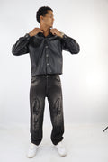 JEANS BAGGY STAMPA