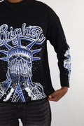 MAGLIA LONG SLEEVE NERO