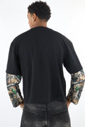 MAGLIA LONG SLEEVE STAMPA NERA