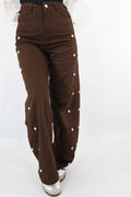 PANTALONI WIDE LEG BOTTONI
