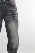 JEANS BAGGY CROCI STRASS