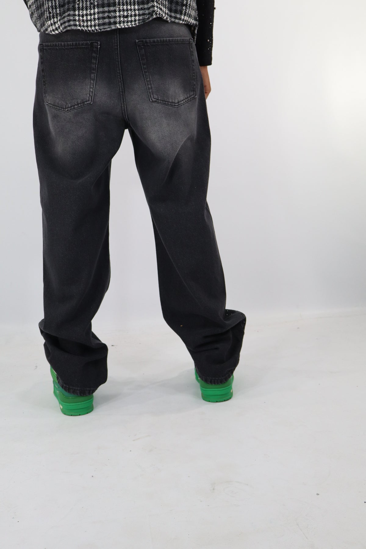 JEANS BAGGY CROCI STRASS