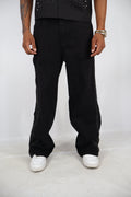 JEANS ZIP BRILLANTINI NERI