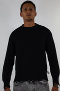 MAGLIONE CROP NERO