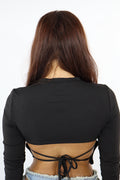 MAGLIA INCROCIATA NERA