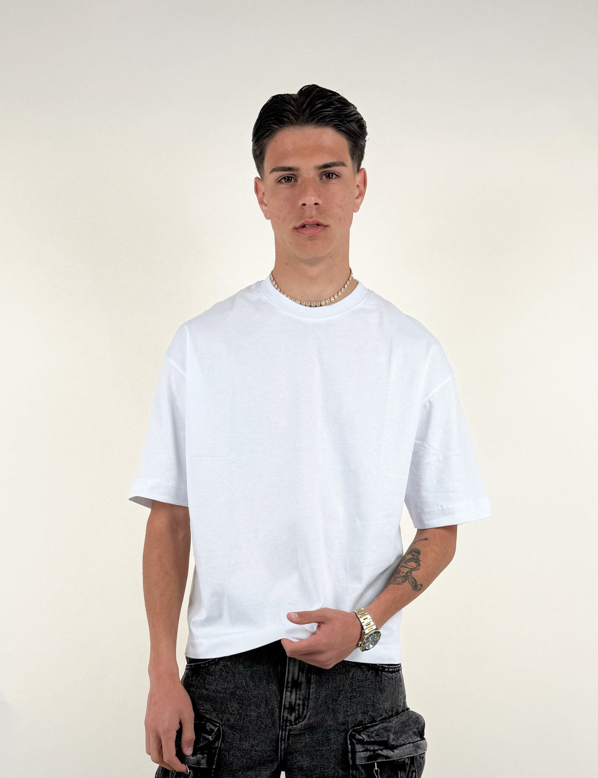 T-SHIRT CROP - BIANCO