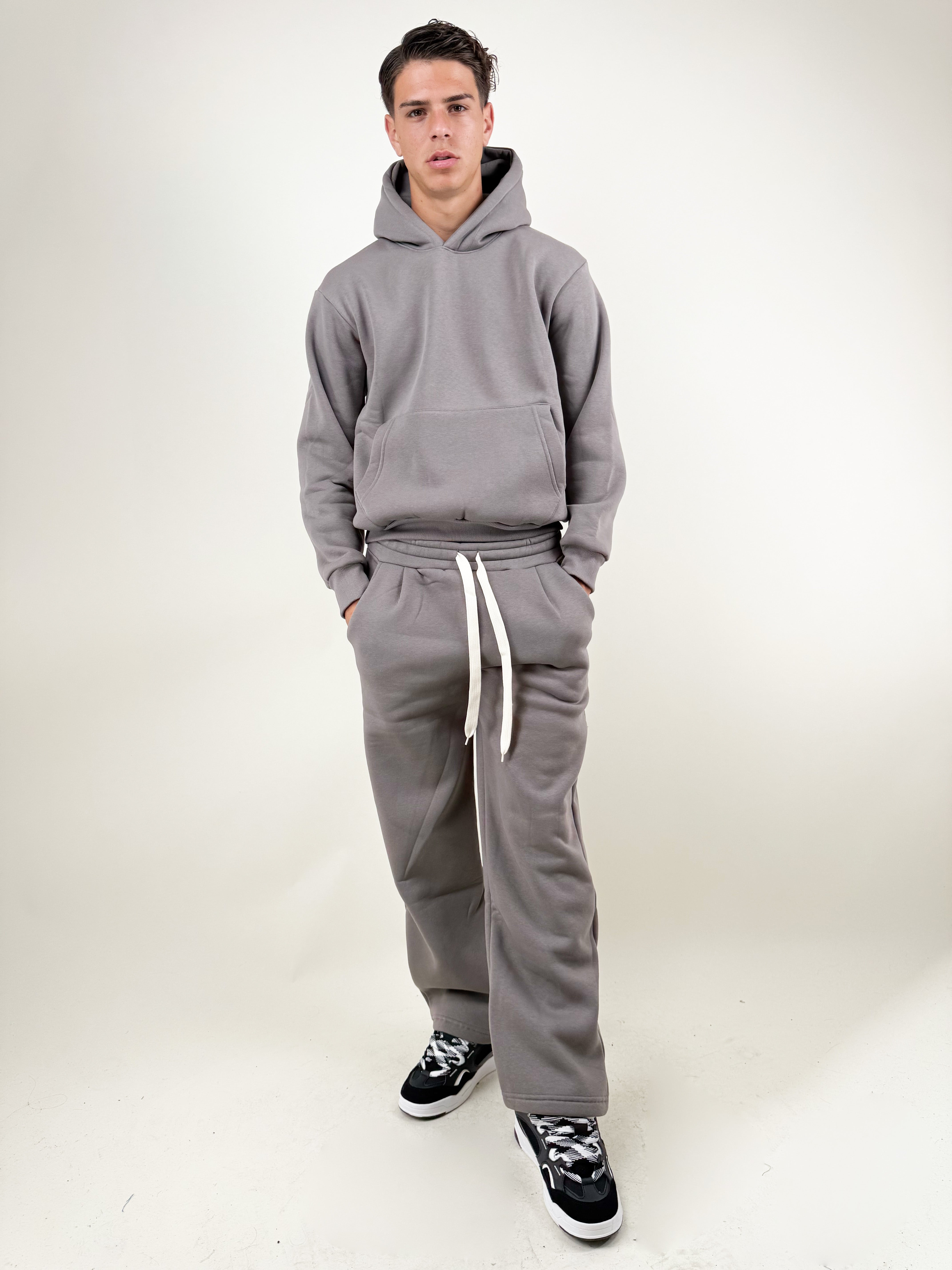 COORDINATO TUTA-GRIGIO GARZATO