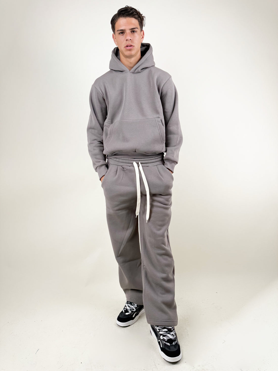 COORDINATO TUTA-GRIGIO GARZATO